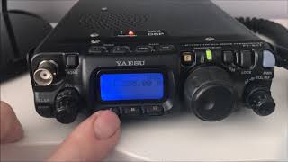 Using the Yaesu FT817ND menu