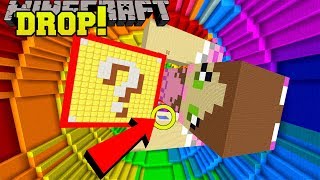 Minecraft: DROPPING ONTO GIANT JEN!!! - POPULARMMOS VS CRAINER DROPPER - Custom Map