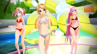 [MMD ]Sexy Love -   Rin Muuby Bikini Tda Neru Miku Luka Teto Bikini