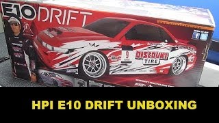 HPI E10 Drift Nissan S13 Unboxing - Bash or Die