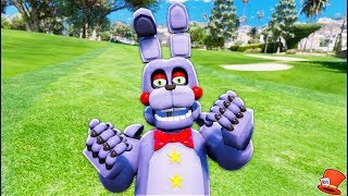 NEW ROCKSTAR BONNIE FNAF 6 ANIMATRONIC! (GTA 5 Mods FNAF RedHatter)