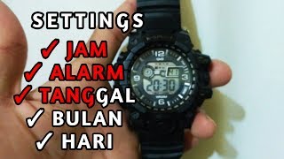 TUTORIAL CARA MENYETEL / MENGATUR JAM TANGAN DIGITAL | LENGKAP