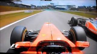 Fernando Alonso incredible overtake on Jenson Button: Brazil 2011