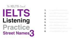 IELTS Spelling Test - Street Names 3