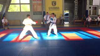 CHERNIVTSI OPEN 2018 10-11 лет +44 Полуфинал Илья Быков (Illia Bykov Champion Karate Club)