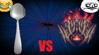 Spoon (with god mode) vs Supreme Calamitas  and other bosses terraria