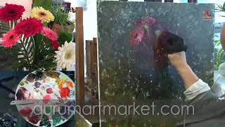 Видео урок живописи Елены Ильичевой Сложноцветные Герберы