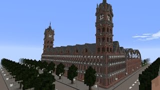 Minecraft train station-  майнкрафт железнодорожный вокзал