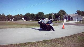 Motorcycle practice. Victory Vision Tour