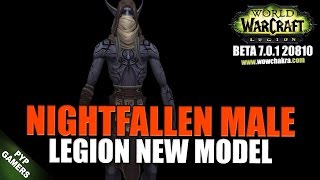 [#WoW] Nightfallen Male new model | World of Warcraft Legion (Beta)
