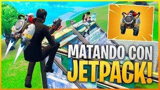 FORTNITE: ASÍ FUNCIONA EL JETPACK! MATANDO VOLANDO | Makina