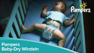 Die neue, verbesserte Pampers Baby-Dry: Rundum-Auslaufschutz für einen trockeneren Babyschlaf
