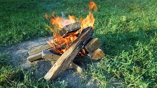 Природа костер натуральный футаж фон для монтажа видео footage hd background