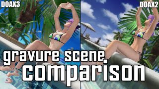 Gravure Scene Comparison | DEAD OR ALIVE Xtreme 3 & 2