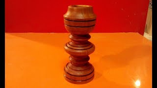 Точим подсвечник (Make a candle holder)