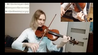 Урок скрипки - "Jingle bells".