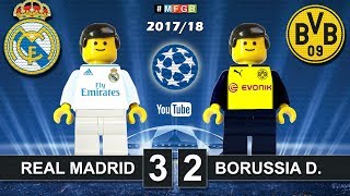 Real Madrid vs Borussia Dortmund 3-2 • Champions League 2018 (06/12/2017) Goals Highlights Lego
