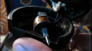 Разборка электромагнитного звукоснимателя для патефона