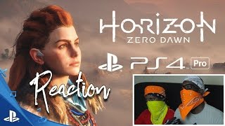 Horizon Zero Dawn (4K Gameplay Trailer) Reaction