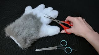 Стрижка фурчаток вручную из американского меха // How make handpaws // Haircut fur✂ Irruan