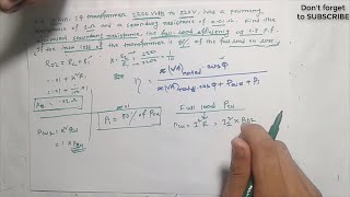 Transformer Basic Math Problem 2 (Efficiency) || Bangla