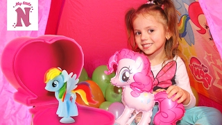 Палатка Май Литл Пони с сюрпризами в шариках Squishy Pops Пинки Пай My Little Pony