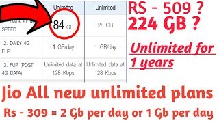 Jio new plans after 15th July || Rs 509=224 Gb || Unlimited For 1 Year || All jio plans explained ||