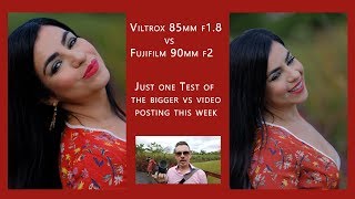 Viltrox 85mm vs Fujifilm 90mm (Portrait Session) (2019)