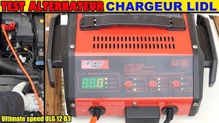 test alternateur voiture chargeur de batterie lidl utlimate speed ulg 12 b3
