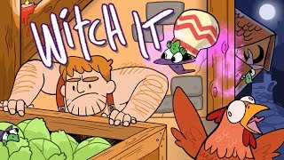 Witch It - #1 - Prop Hunt with Chickens! (4-Player!)