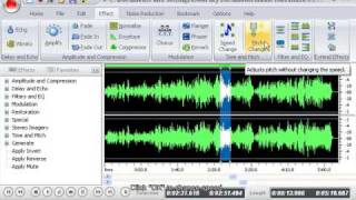 Free Audio Editor How to Change Pitch and Speed