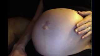 Baby kicking inside womb!!