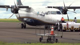 Pouso e Decolagem ATR 72-600 - Azul Linhas Aereas - Aeroporto de Bauru