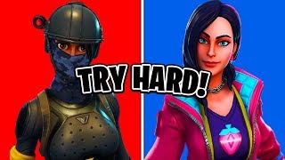 10 Most TRYHARD Fortnite Skins! (Skins Sweaty Fortnite Players Use)