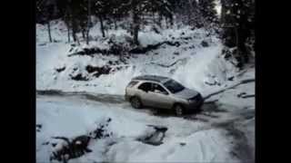 КИА Соренто. Kia Sorento In Snow - Sorento В снегу.  Между рекой и горой KIA Sorento.