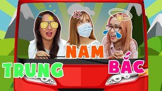 CƯỜI TÉ GHẾ! GÁI BẮC vs TRUNG vs NAM khi say xe thế nào!