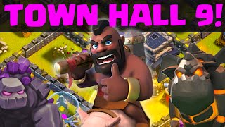 Clash of Clans - Town Hall 9 THREE STAR War Attack Strategies!