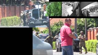 Compilage footage of Right Sector incident in Mukacheve