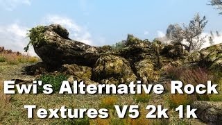 TES V - Skyrim Mods: Ewis Alternative Rock Textures V5
