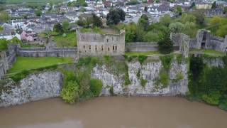Chepstow castle with Mavic Pro