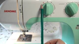 Обзор швейной машинки JANOME 2055 Учимся шить с нуля!