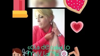 Como hacer una coleta larga con extensiones
