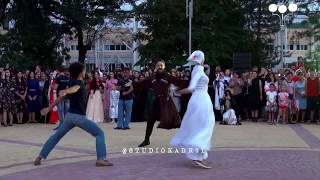 Красивая Лезгинка - Черкесы и Абхазы зажигают  на Адыгэ Джэгу в Майкопе Адыгея