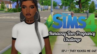 Runaway Teen Pregnancy Challenge | The Sims 4 | Ep.1