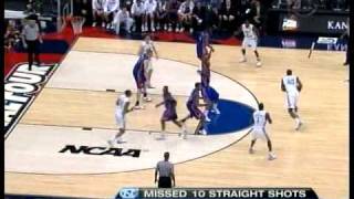 Cole Aldrich - Kansas vs. North Carolina (2008 Final Four)