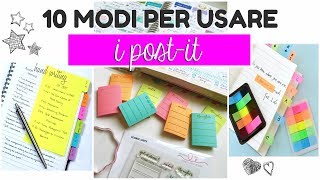 10 MODI PER USARE I POST IT e migliorare il METODO DI STUDIO | Morgana Aurioso