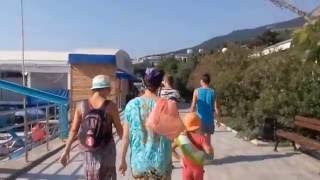 Крым Гурзуф - от автостанции к набережной