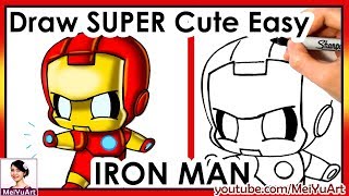 How to Draw Chibi Iron Man Cute Easy | FAN FRIDAY | Fun2draw Mei Yu Art