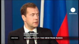 Rusya lideri Medvedev euronews'e konuştu: