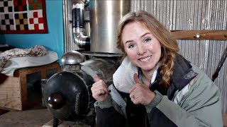 DIY AirCrete Rocket Mass Heater 2.0 Works!